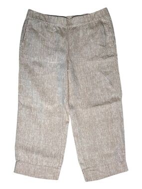 Pure Jill Linen Capris Brownish Pink Size Large